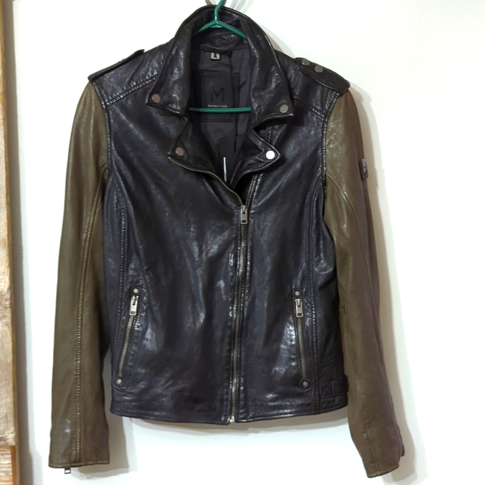 Mauritius leather jacket, ethically made, brand new, size xl